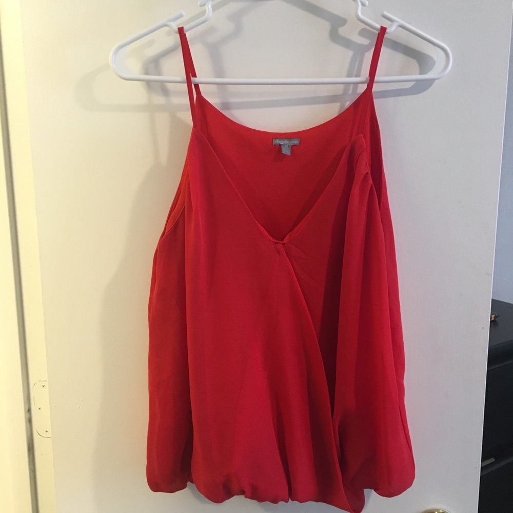 Charlotte Russe- Red Blouse Tank Top